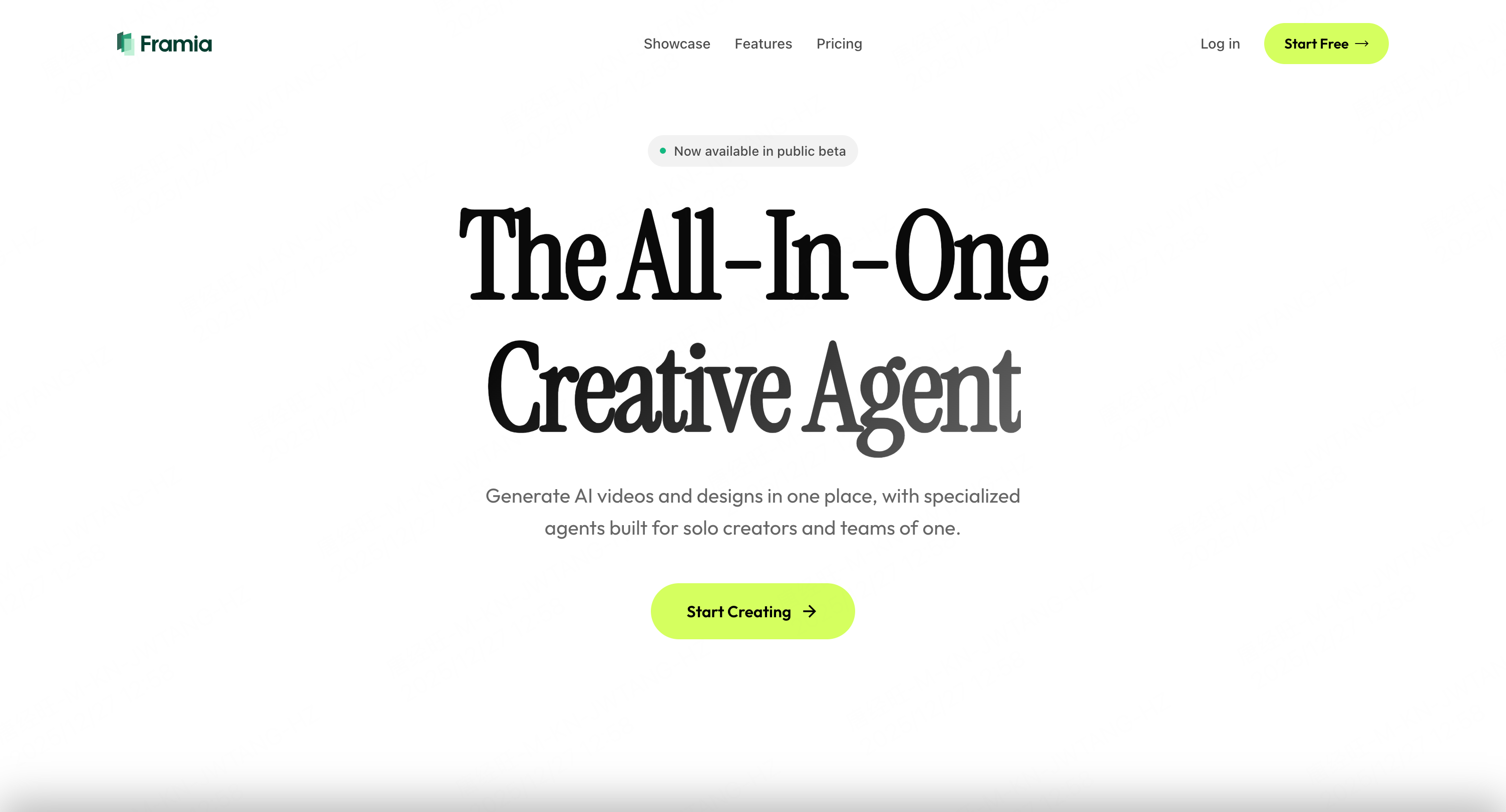 Framia — product overview and interface preview